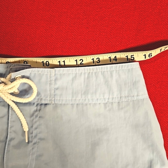 RAYA SUN Medium pull open drawstring tropical flower UNISEX blue and white EUC - Picture 6 of 7